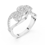 Ladies Ring 19#120025L - White Gold - Image