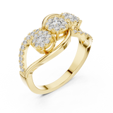 Ladies Ring 19#120025L - Yellow Gold - Image