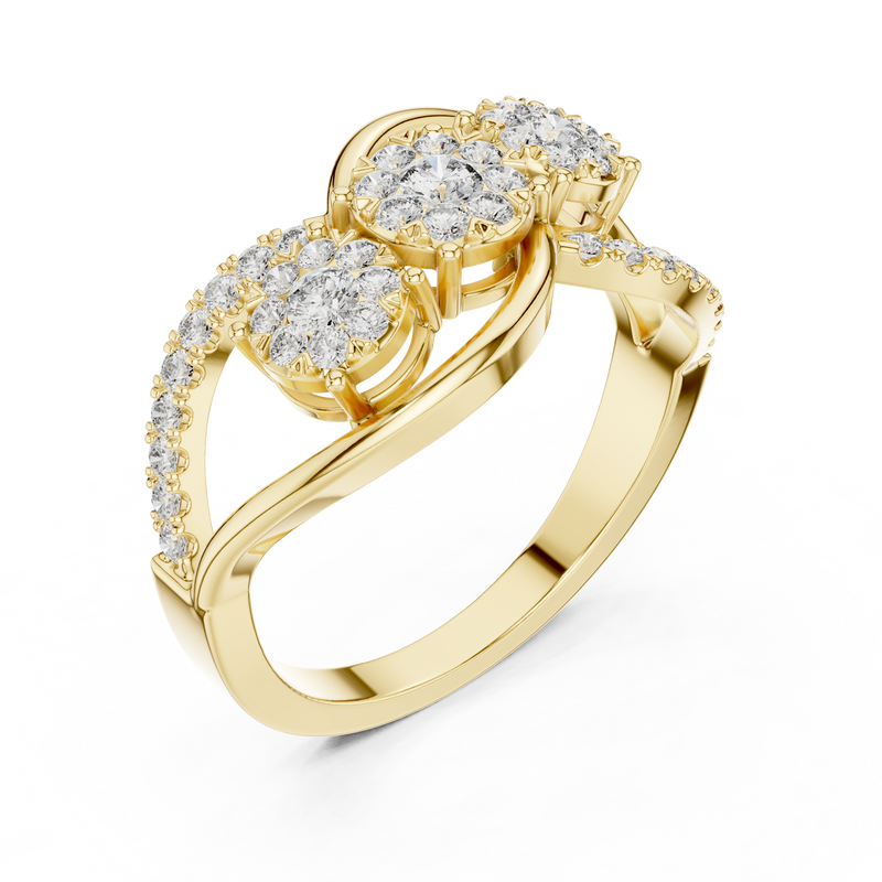 Ladies Ring 19#120025L - Yellow Gold - Image