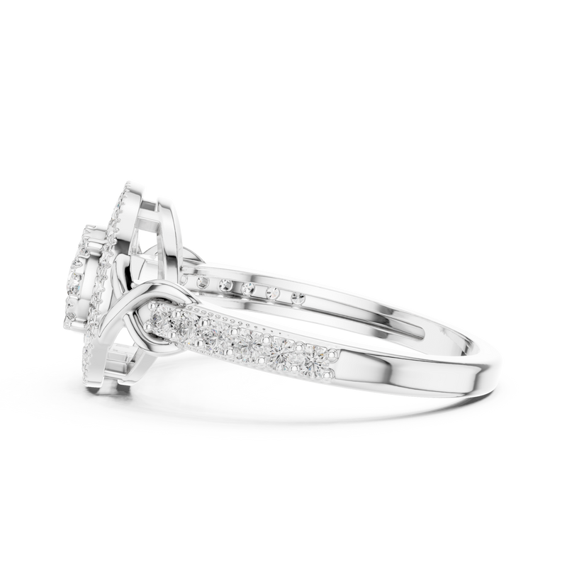 Ladies Ring 19#120026@7 - White Gold - Image