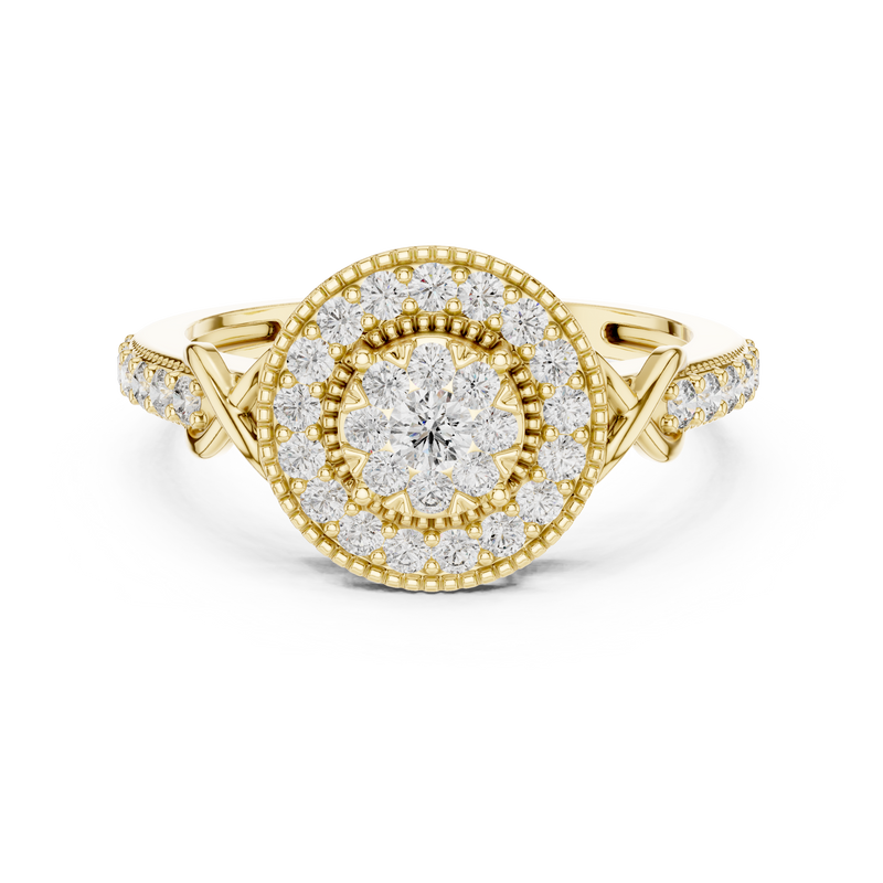 Ladies Ring 19#120026@7 - Yellow Gold - Image