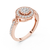 Ladies Ring 19#120026@7 - Rose Gold - Image