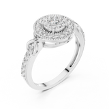 Ladies Ring 19#120026@7 - White Gold - Image