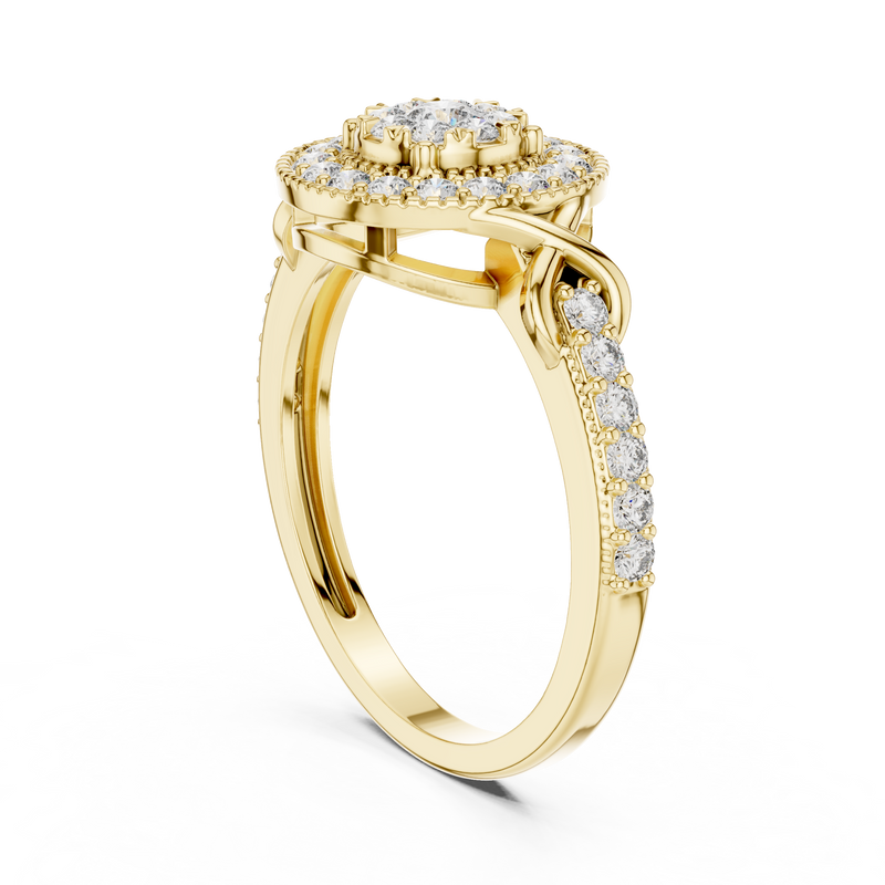 Ladies Ring 19#120026@7 - Yellow Gold - Image