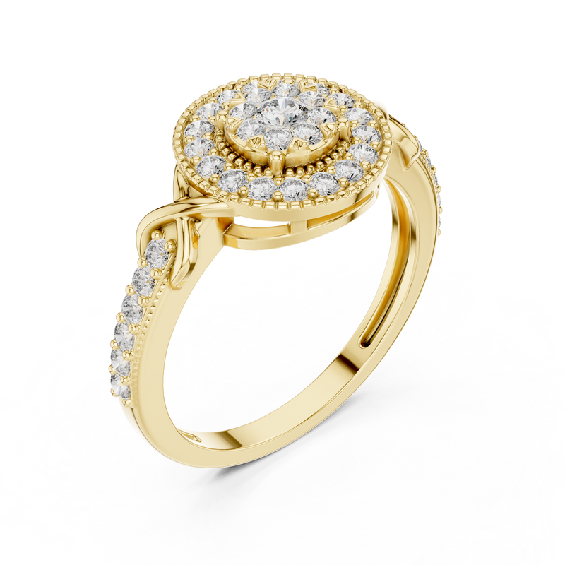 Ladies Ring 19#120026@7 - Yellow Gold - Image