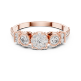 Ladies Ring 19#120027@7 - Rose Gold - Image
