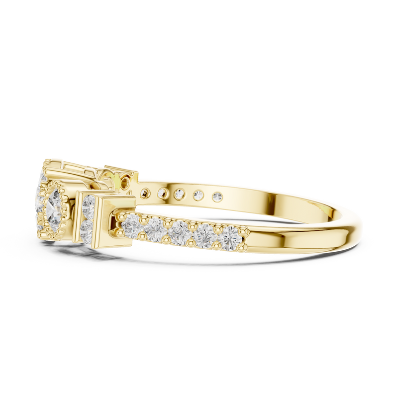 Ladies Ring 19#120027@7 - Yellow Gold - Image