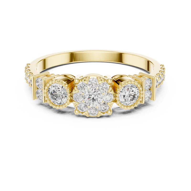 Ladies Ring 19#120027@7 - Yellow Gold - Image