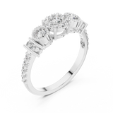 Ladies Ring 19#120027@7 - White Gold - Image
