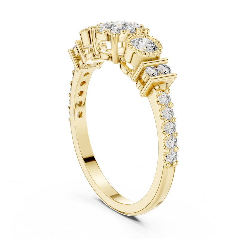 Ladies Ring 19#120027@7 - Yellow Gold - Image