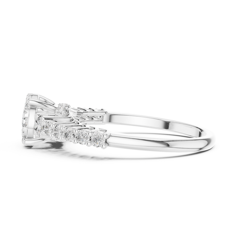 Ladies Ring 19#120028L - White Gold - Image