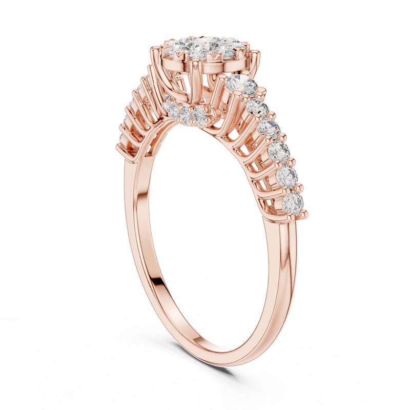 Ladies Ring 19#120028L - Rose Gold - Image