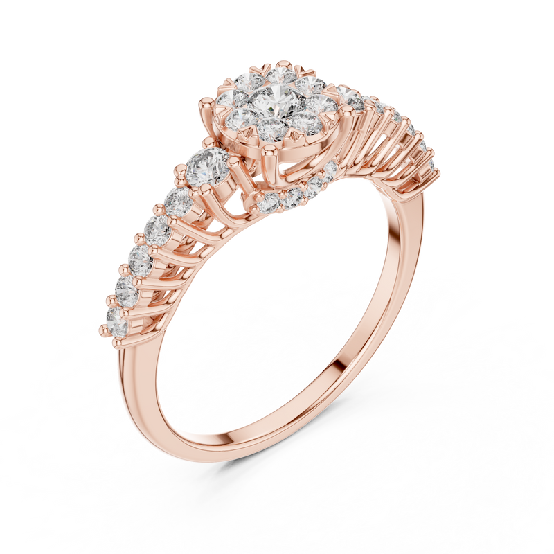 Ladies Ring 19#120028L - Rose Gold - Image