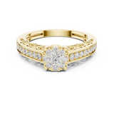 Ladies Ring 19#120029L - Yellow Gold - Image