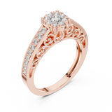 Ladies Ring 19#120029L - Rose Gold - Image