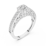 Ladies Ring 19#120029L - White Gold - Image