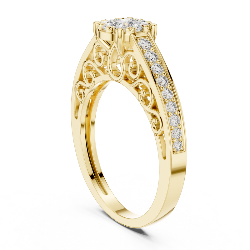 Ladies Ring 19#120029L - Yellow Gold - Image