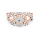Ladies Ring 19#120030L@7 - Rose Gold - Image