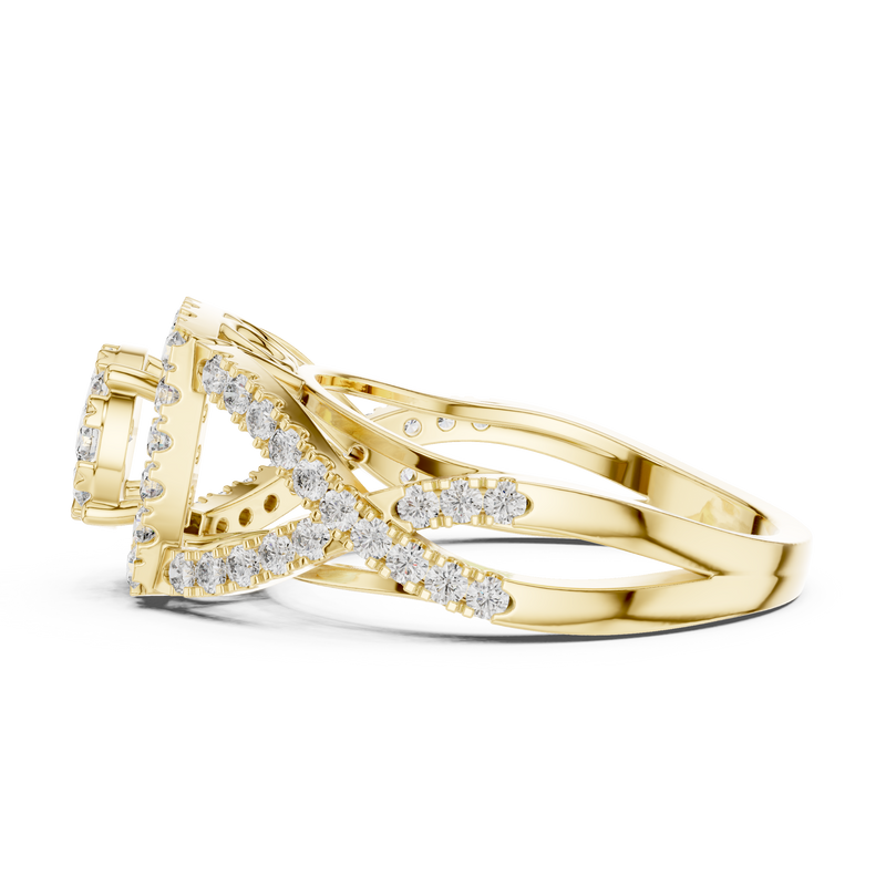 Ladies Ring 19#120030L@7 - Yellow Gold - Image