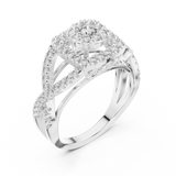 Ladies Ring 19#120030L@7 - White Gold - Image