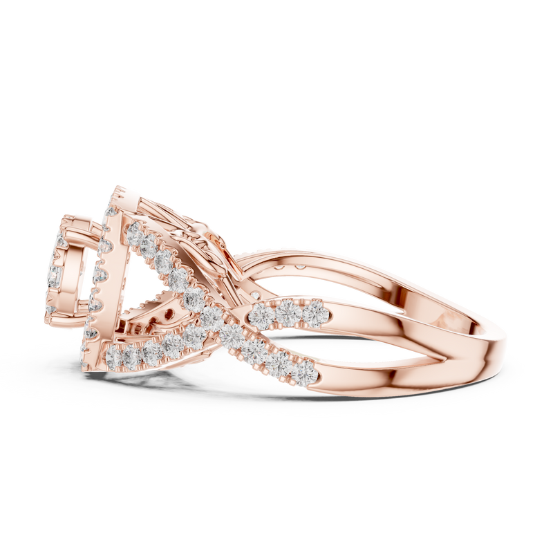 Ladies Ring 19#120031L - Rose Gold - Image
