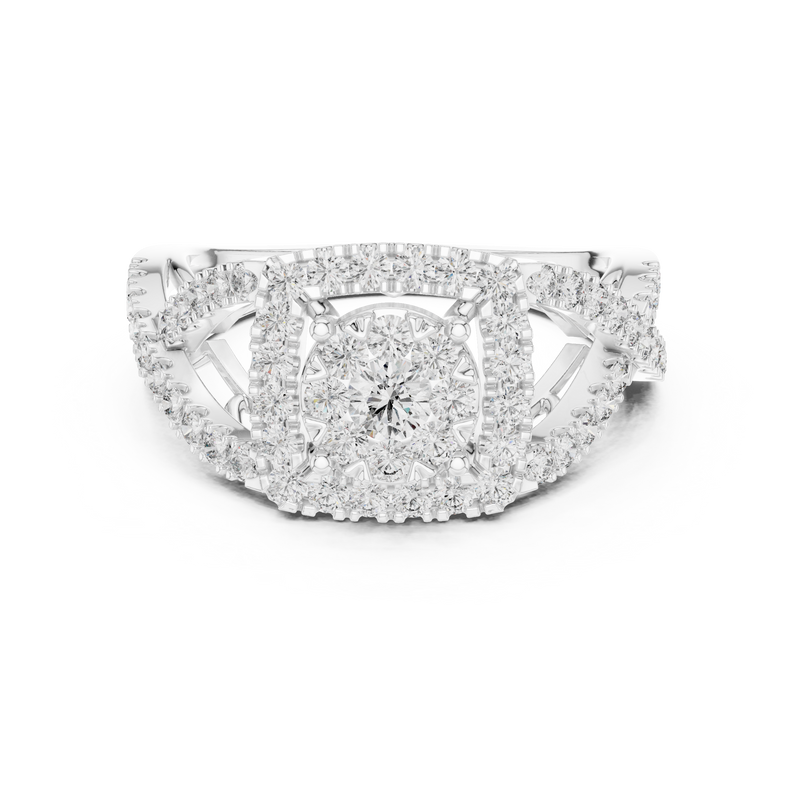 Ladies Ring 19#120031L - White Gold - Image