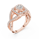 Ladies Ring 19#120031L - Rose Gold - Image