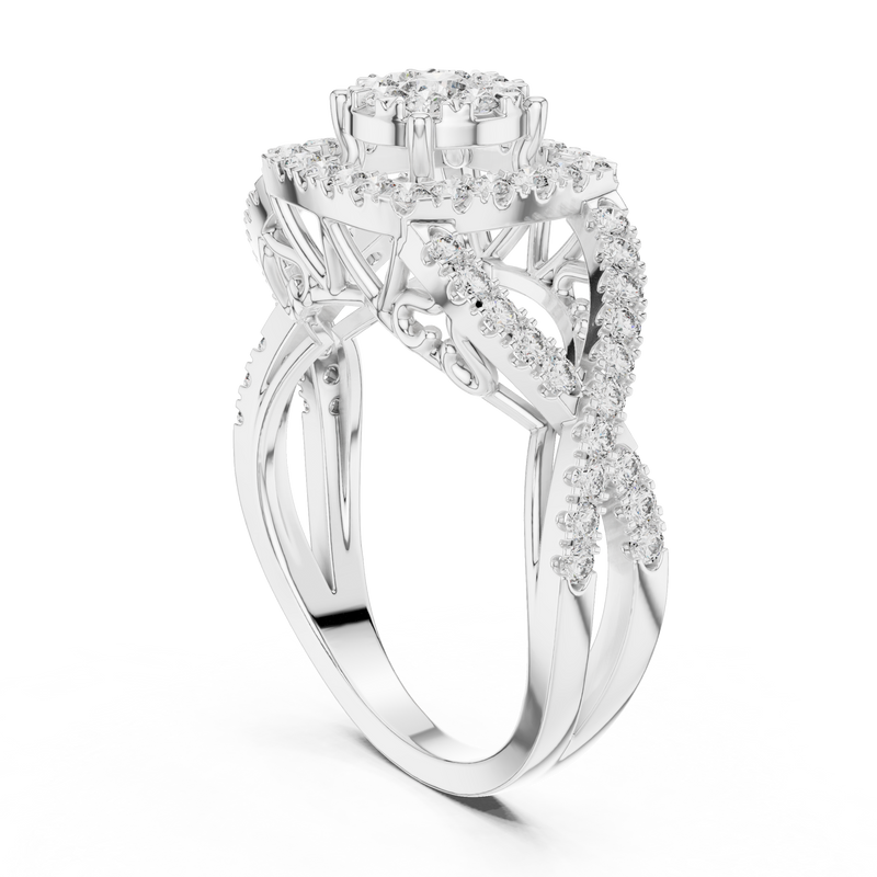 Ladies Ring 19#120031L - White Gold - Image