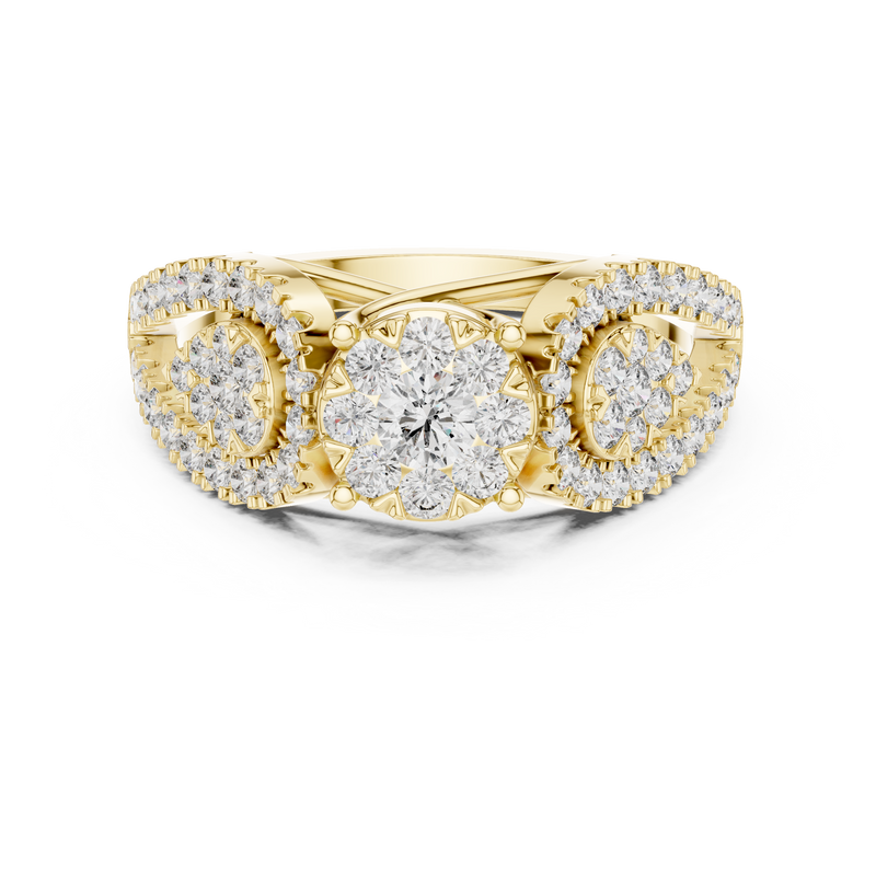 Ladies Ring 19#120032L - Yellow Gold - Image