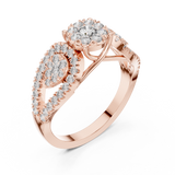 Ladies Ring 19#120032L - Rose Gold - Image