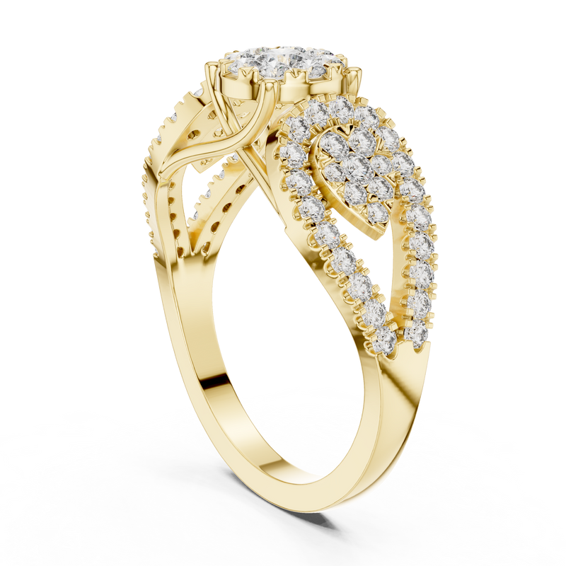 Ladies Ring 19#120032L - Yellow Gold - Image