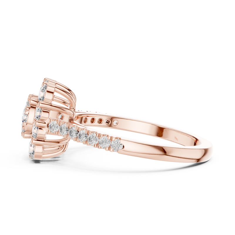 Ladies Ring 19#120033L - Rose Gold - Image