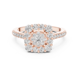 Ladies Ring 19#120033L - Rose Gold - Image