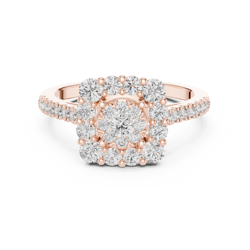 Ladies Ring 19#120033L - Rose Gold - Image