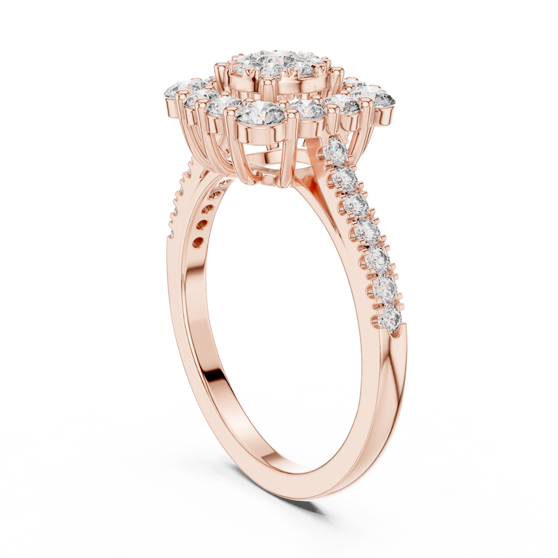 Ladies Ring 19#120033L - Rose Gold - Image