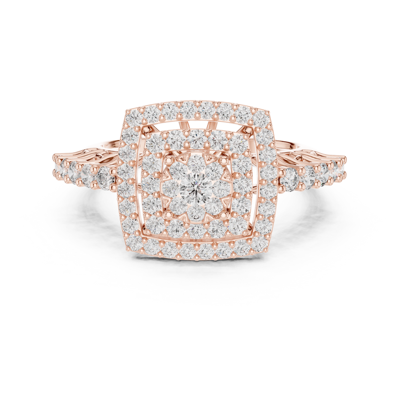 Ladies Ring 19#120034L - Rose Gold - Image