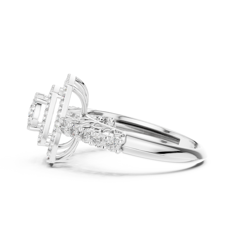 Ladies Ring 19#120034L - White Gold - Image