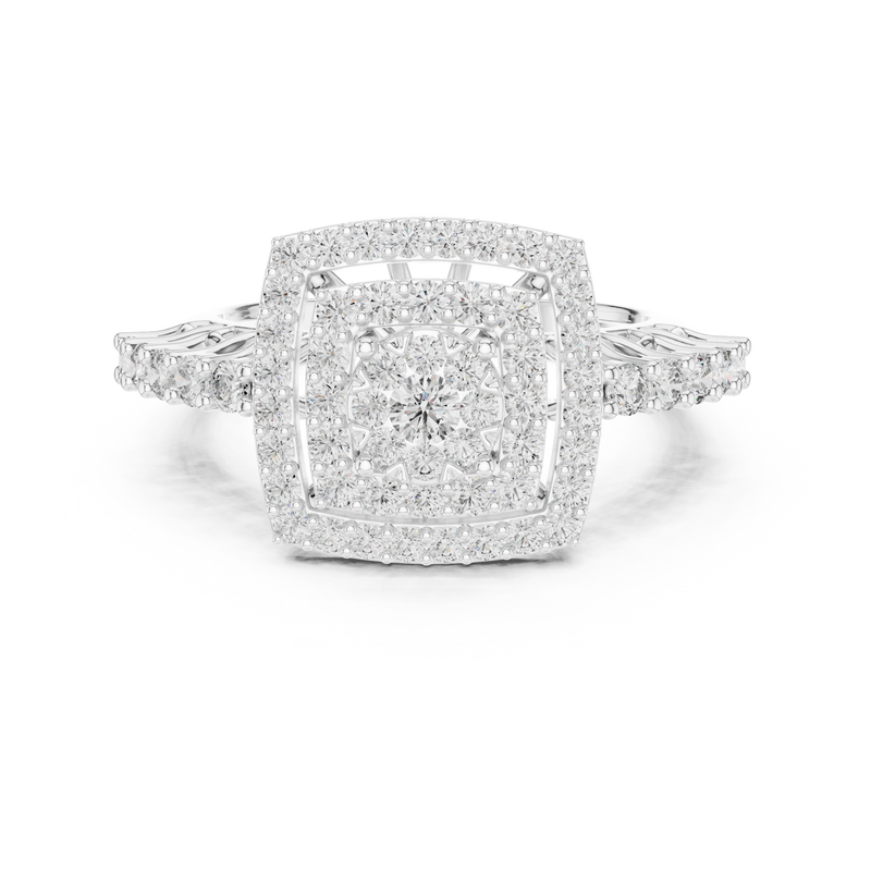Ladies Ring 19#120034L - White Gold - Image