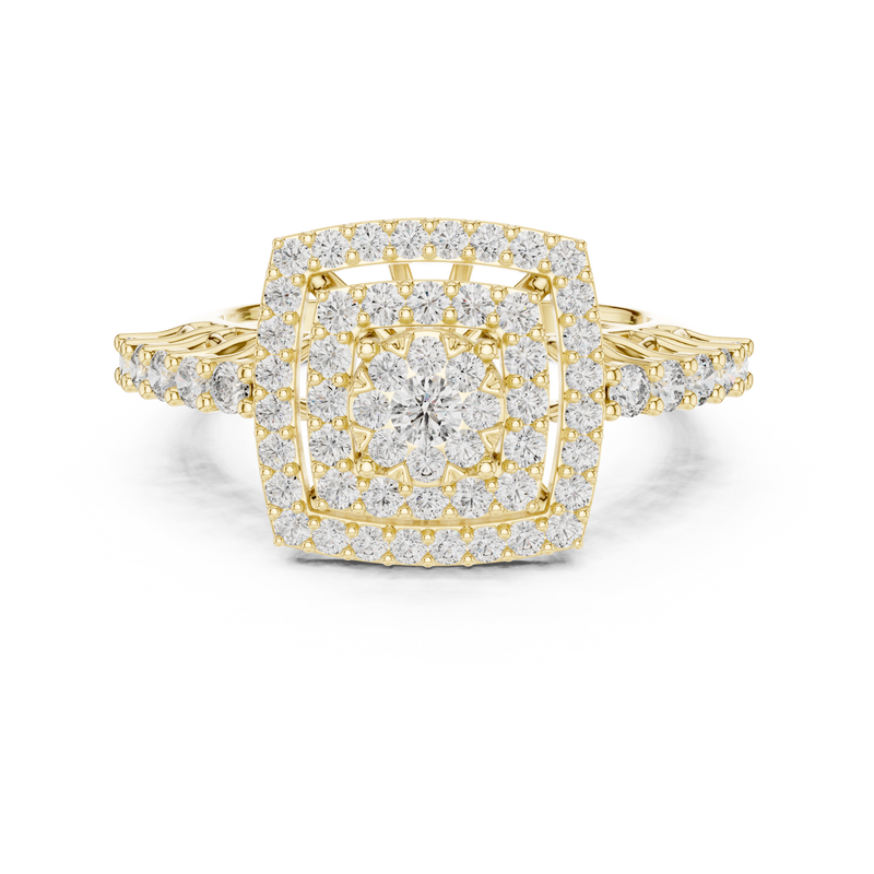Ladies Ring 19#120034L - Yellow Gold - Image