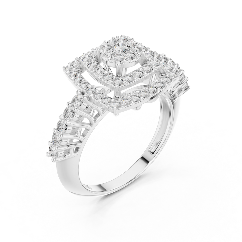 Ladies Ring 19#120034L - White Gold - Image