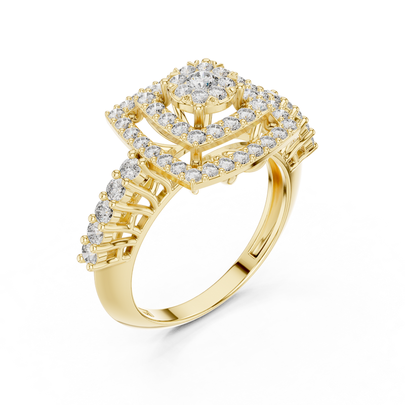 Ladies Ring 19#120034L - Yellow Gold - Image