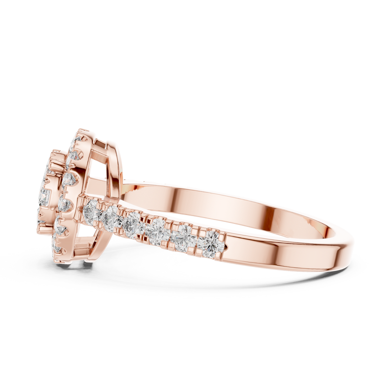 Ladies Ring 19#120035L - Rose Gold - Image