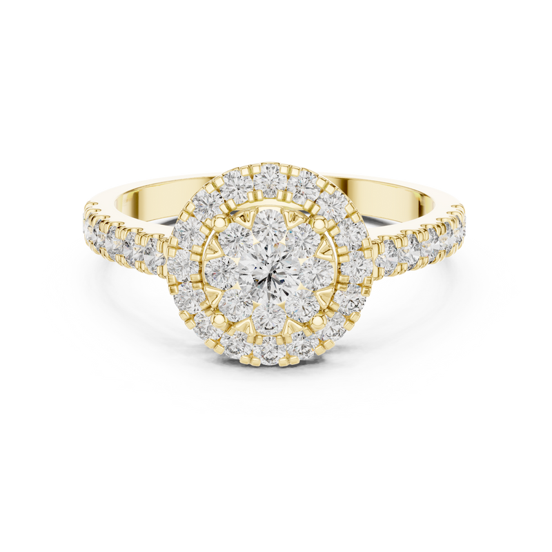Ladies Ring 19#120035L - Yellow Gold - Image