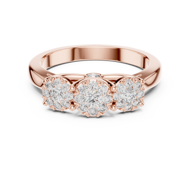 Ladies Ring 19#120036L - Rose Gold - Image