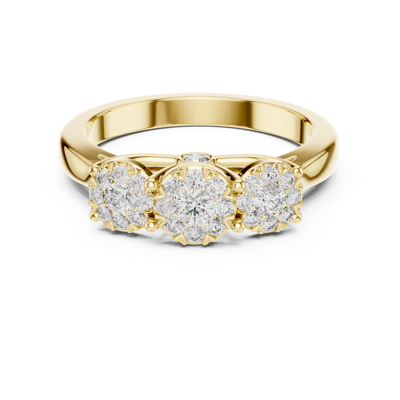 Ladies Ring 19#120036L - Yellow Gold - Image