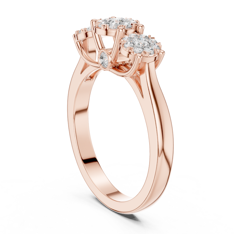 Ladies Ring 19#120036L - Rose Gold - Image