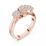 Ladies Ring 19#120036L - Rose Gold - Image