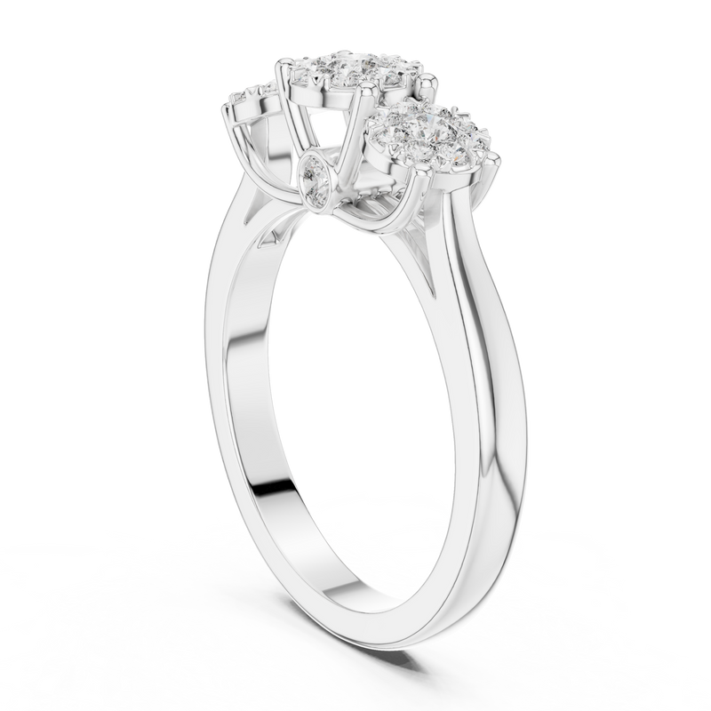 Ladies Ring 19#120036L - White Gold - Image
