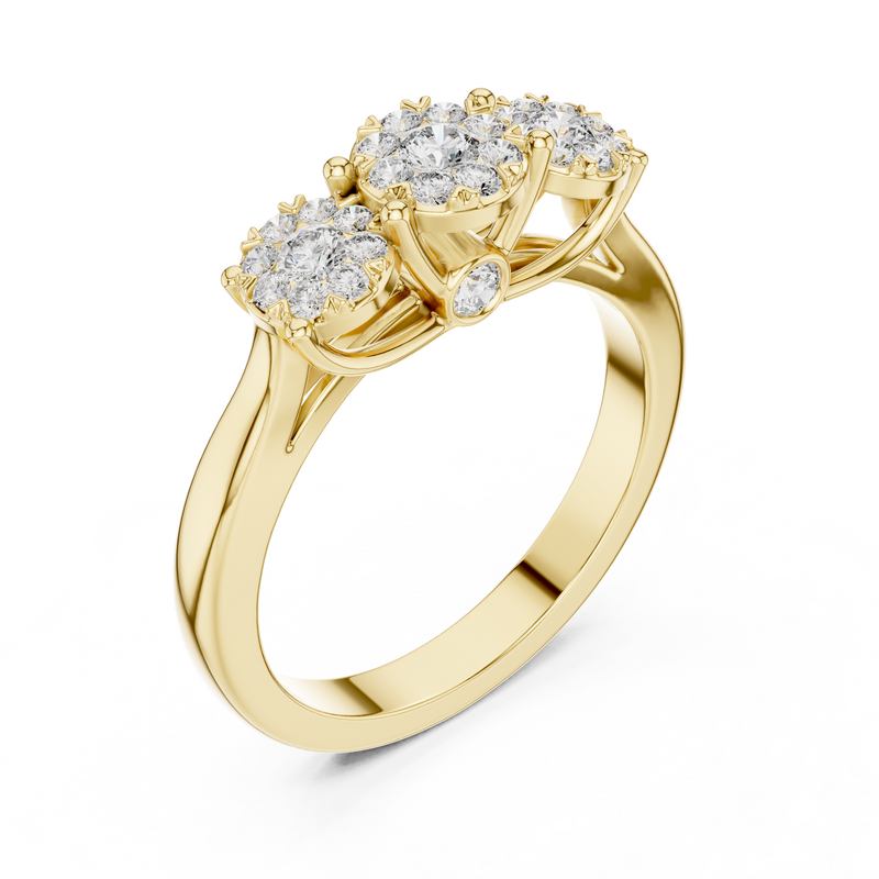 Ladies Ring 19#120036L - Yellow Gold - Image