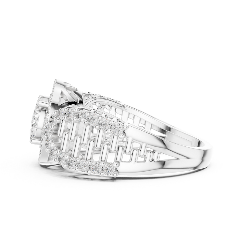 Ladies Ring 19#120037L - White Gold - Image
